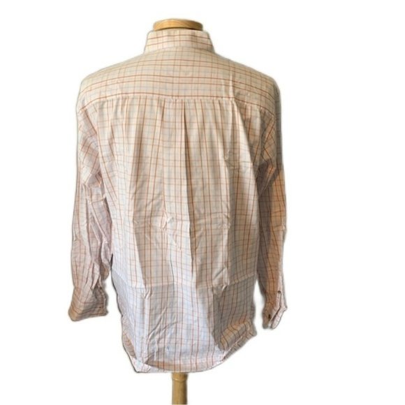 Wrangler Medium White Plaid Western Shirt Button Front - Picture 2 of 4